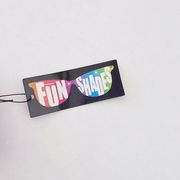 1 pair Pink Zebra novelty sunglasses & tinted lense costume retro - Picture 2 of 4